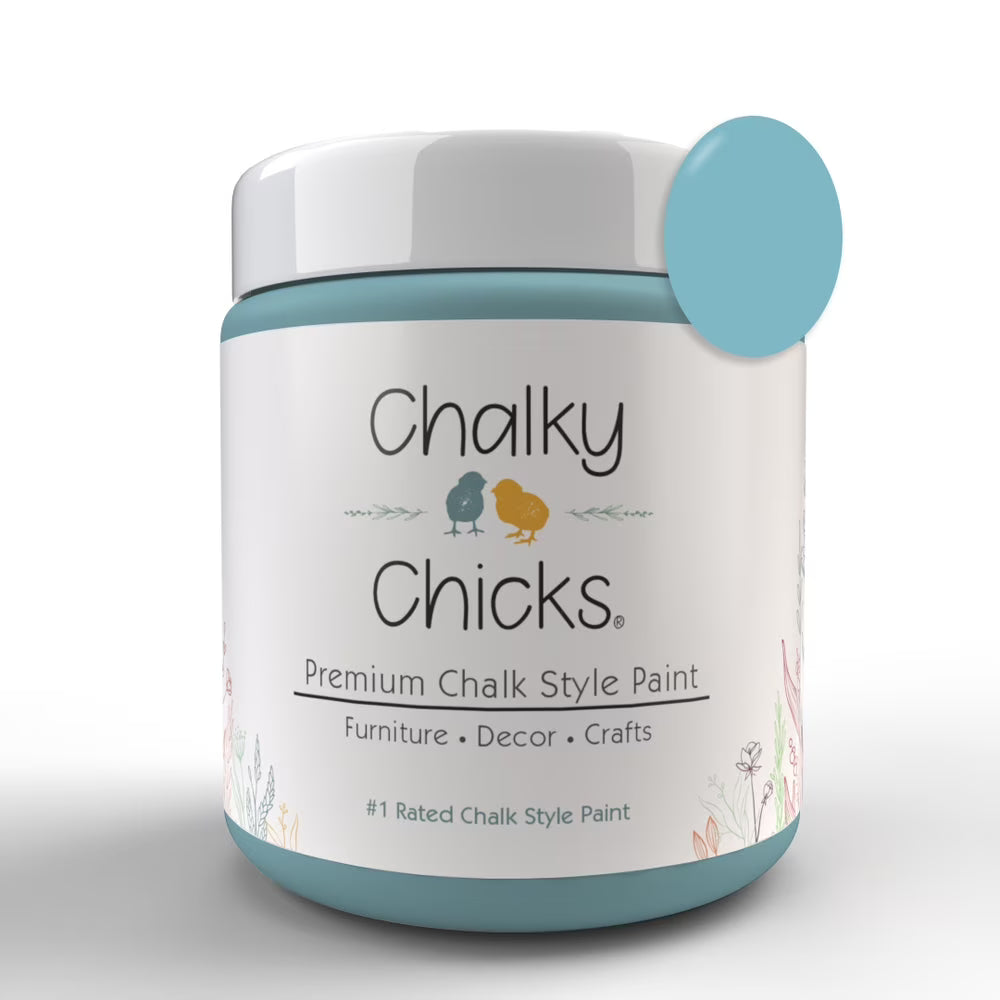 Aqua Bay (Aqua Blue) 16 oz Chalk Style Paint D31207