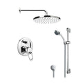Round Polished Chrome Shower Faucet Set W53916
