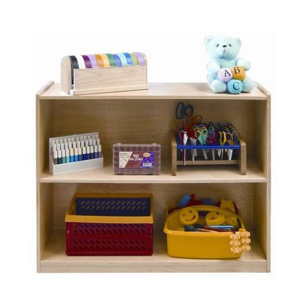 2 Shelf Birch Storage Cabinet Y466