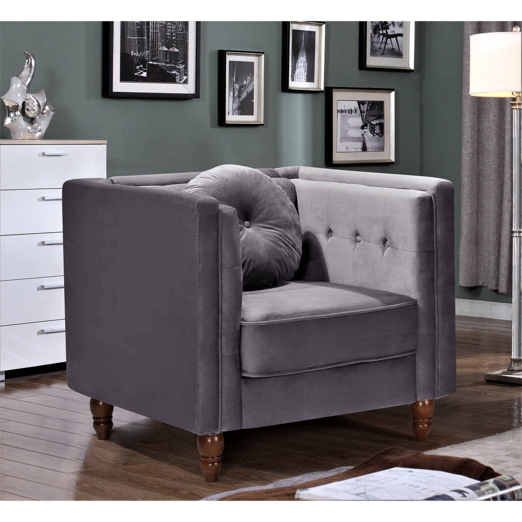 Grey Chesterfield Chair L562284