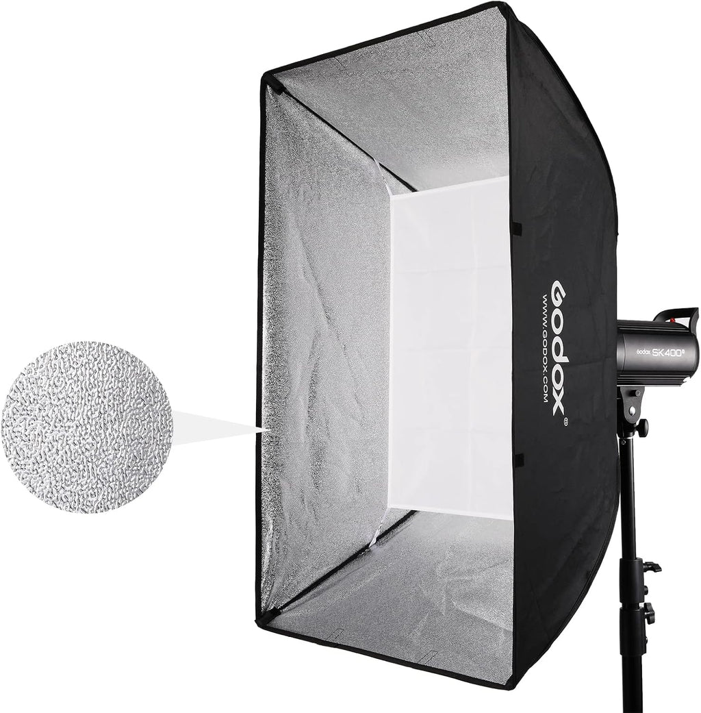 60x90cm Portable Strip Rectangle Softbox with Carry Bag (2PCS) N391793