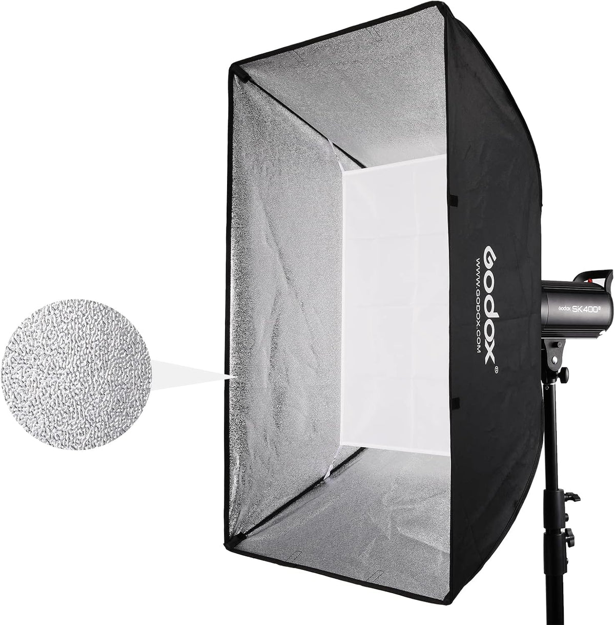 60x90cm Portable Strip Rectangle Softbox with Carry Bag (2PCS) N391793
