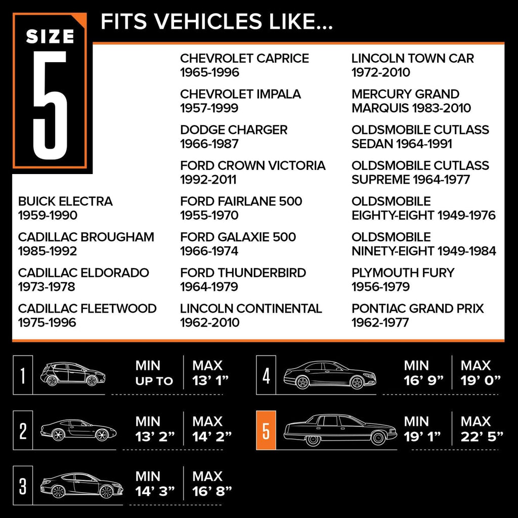 Tan Size 5 4 Layer Waterproof Car Cover A171401