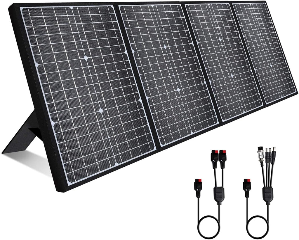 120W Foldable Solar Panel with Adjustable Kickstand U754259