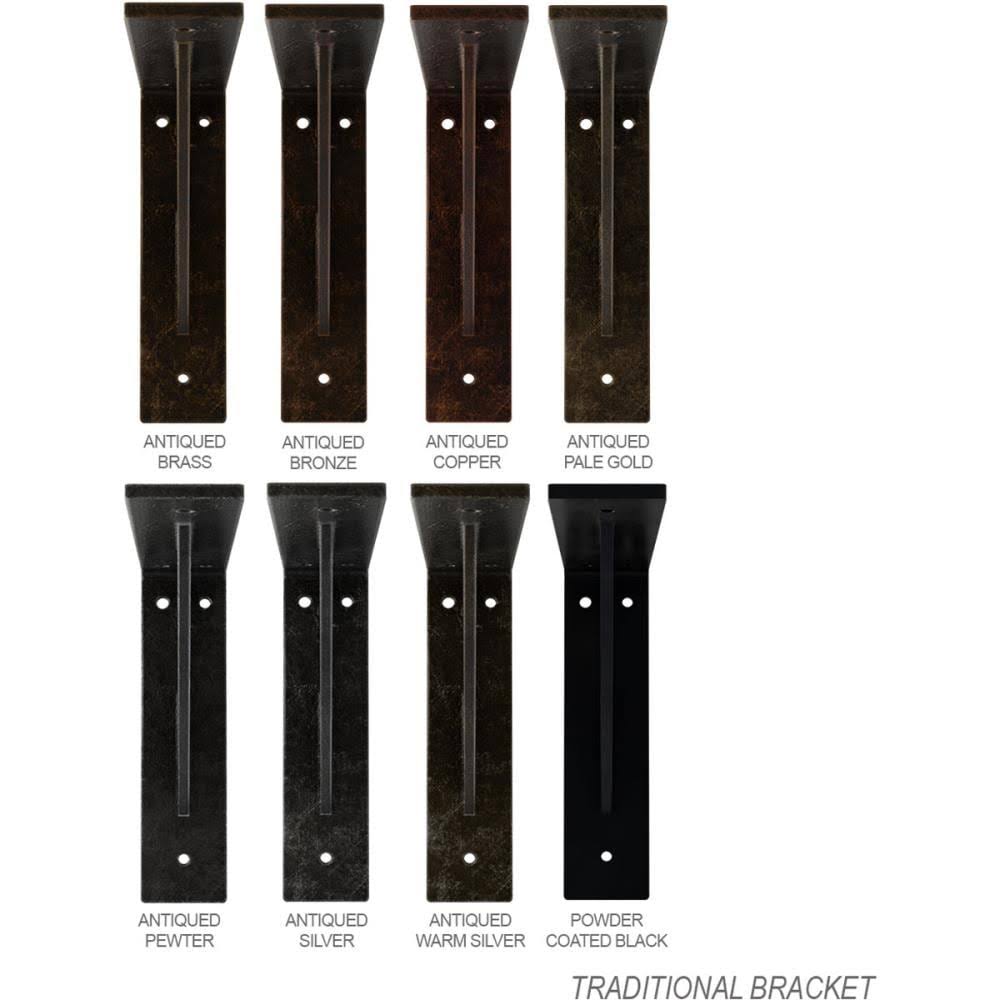 Traditional Steel Bracket, Powder Coated Black M963067