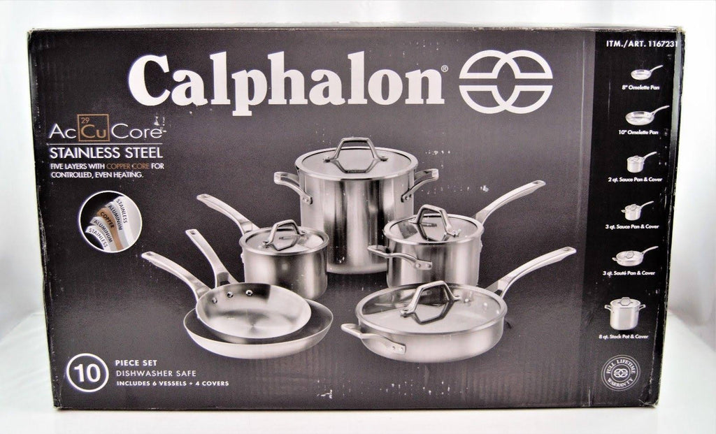 10-Piece Stainless Steel Cookware Set C4659