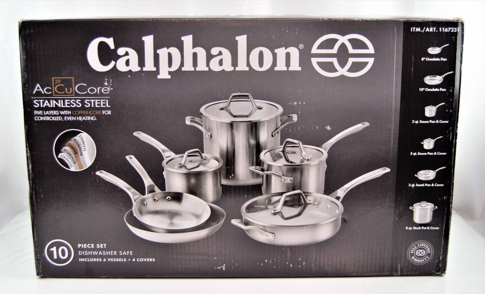 10-Piece Stainless Steel Cookware Set C4659