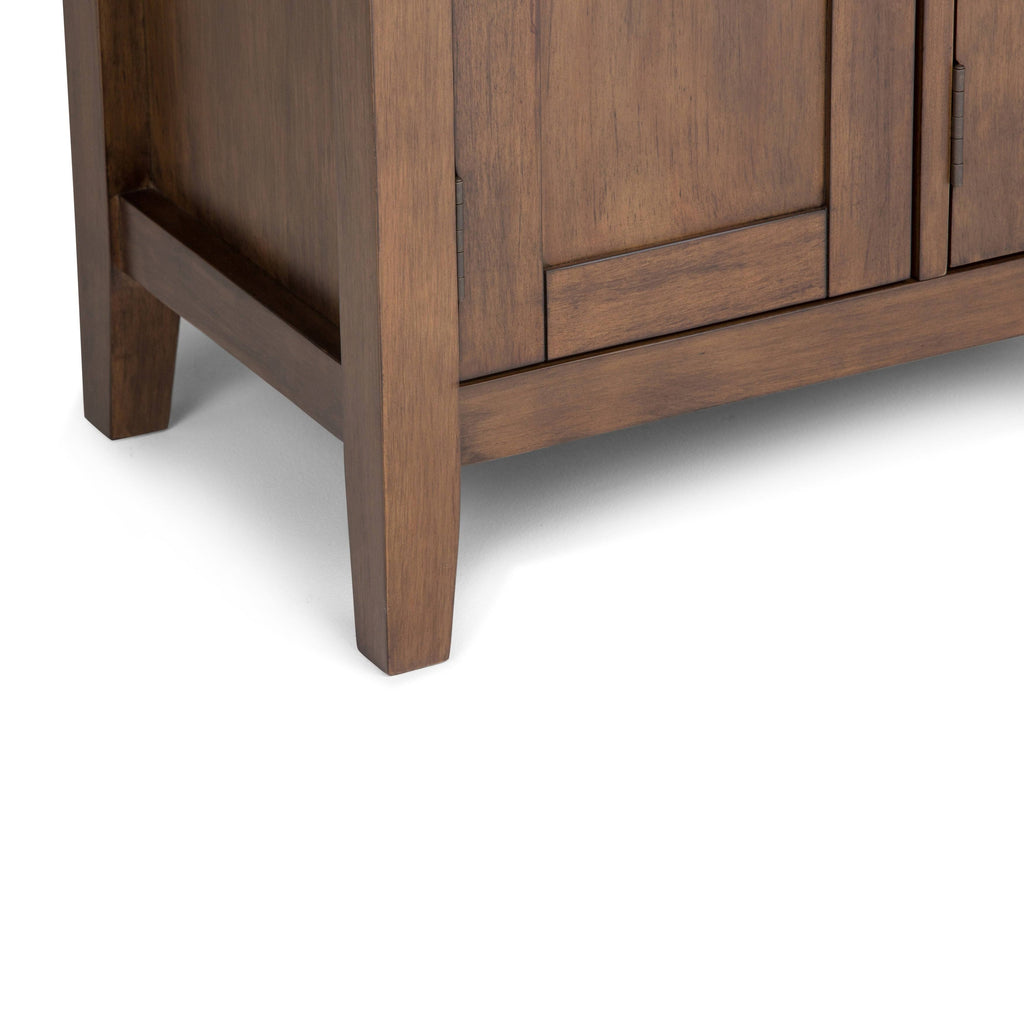 Solid Wood 72 inch Wide TV Media Stand - Black G358
