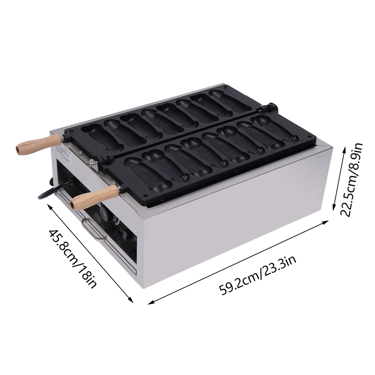 Stainless Steel Commercial Waffle Maker Y82838