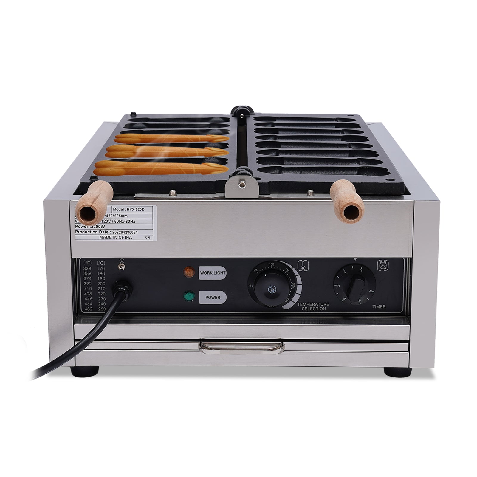 Stainless Steel Commercial Waffle Maker Y82838
