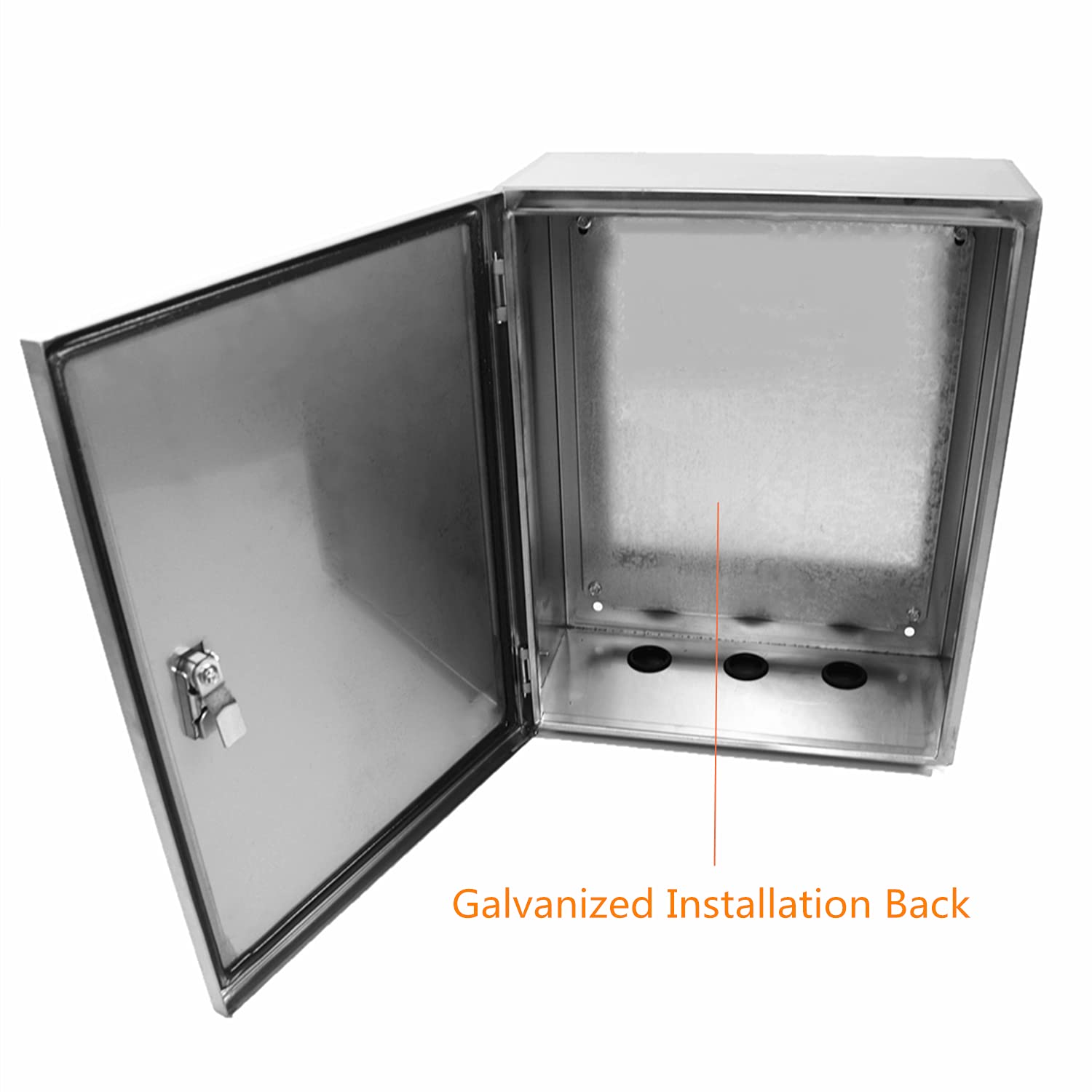 304 Stainless Steel Electrical Enclosure Box 20'' x 16'' x 8'' with Mounting Plate N915
