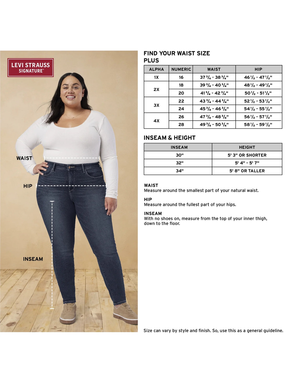 Women's Plus High Rise Skinny Jeans U407138