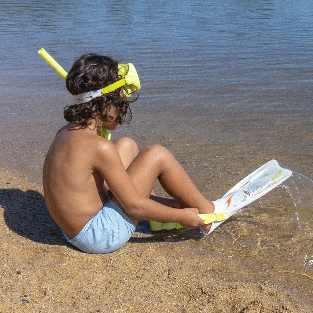 Kids Snorkel Set Medium Yellow P1005