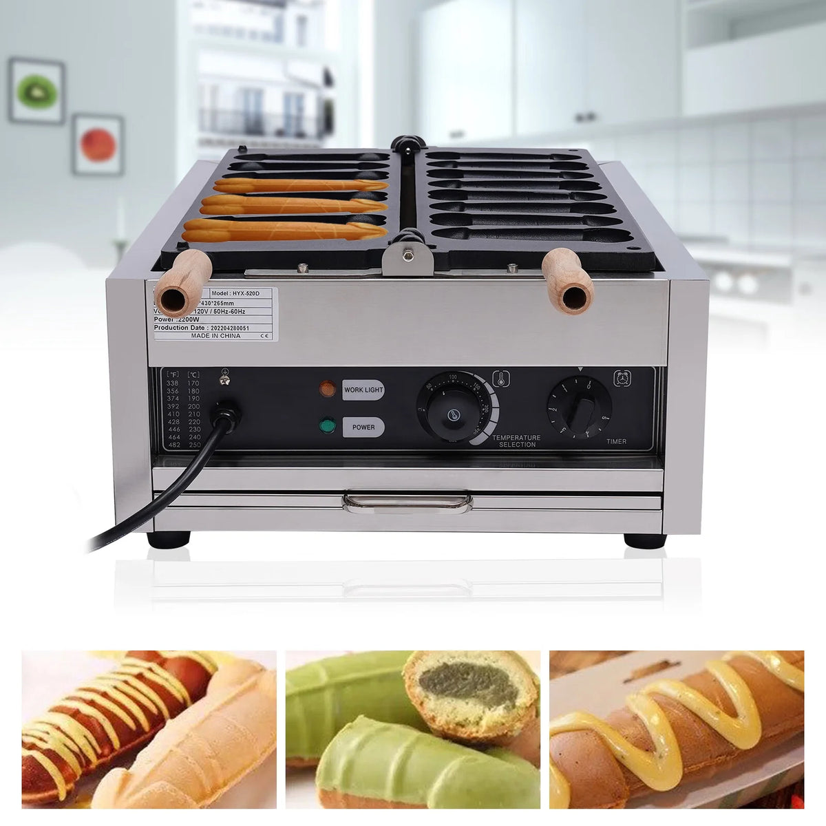 Stainless Steel Commercial Waffle Maker Y82838