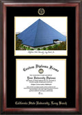 Gold Embossed Diploma Frame with Campus Images Lithograph X991758