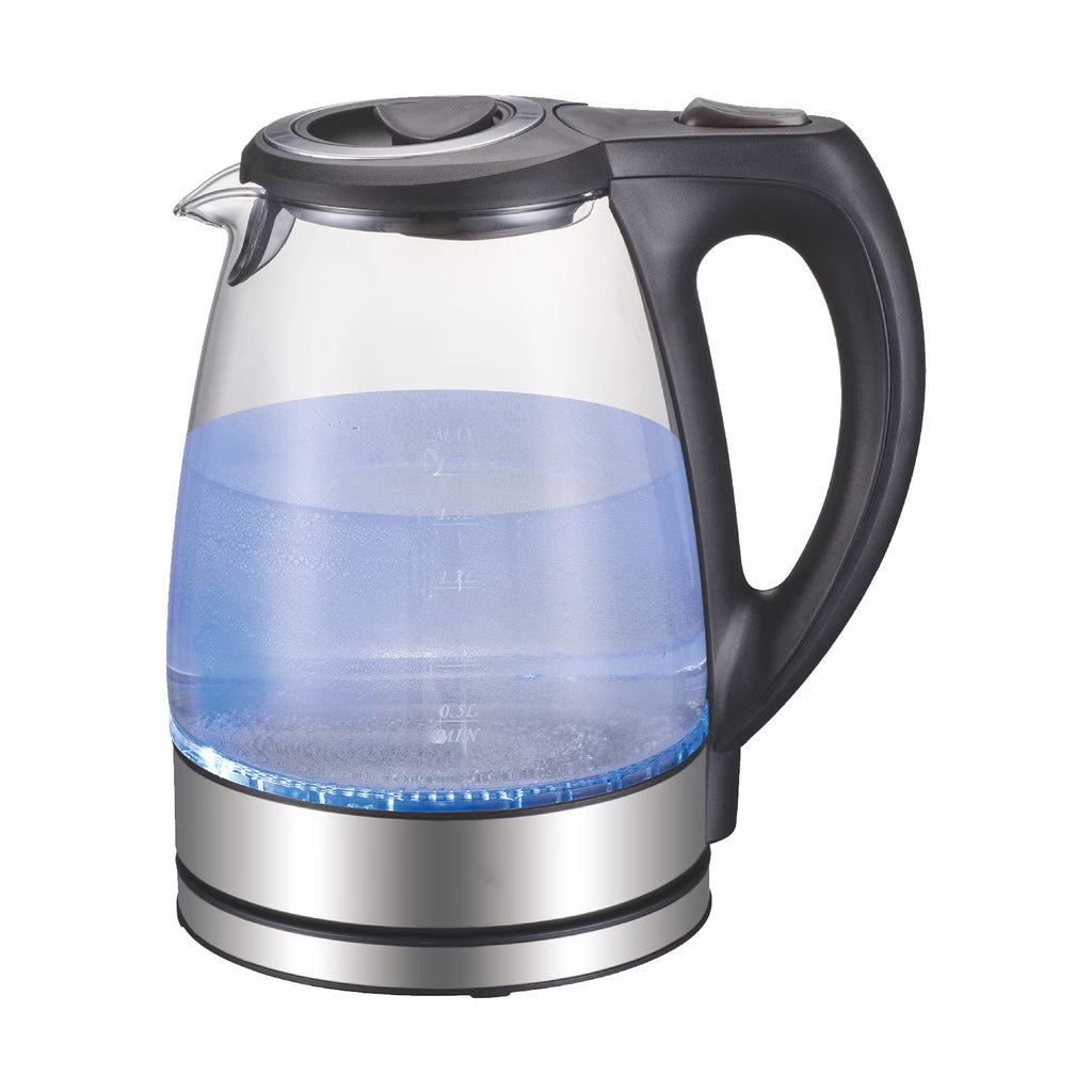 Electric Kettle 1.7L Glass with Auto Shut-Off Y8358