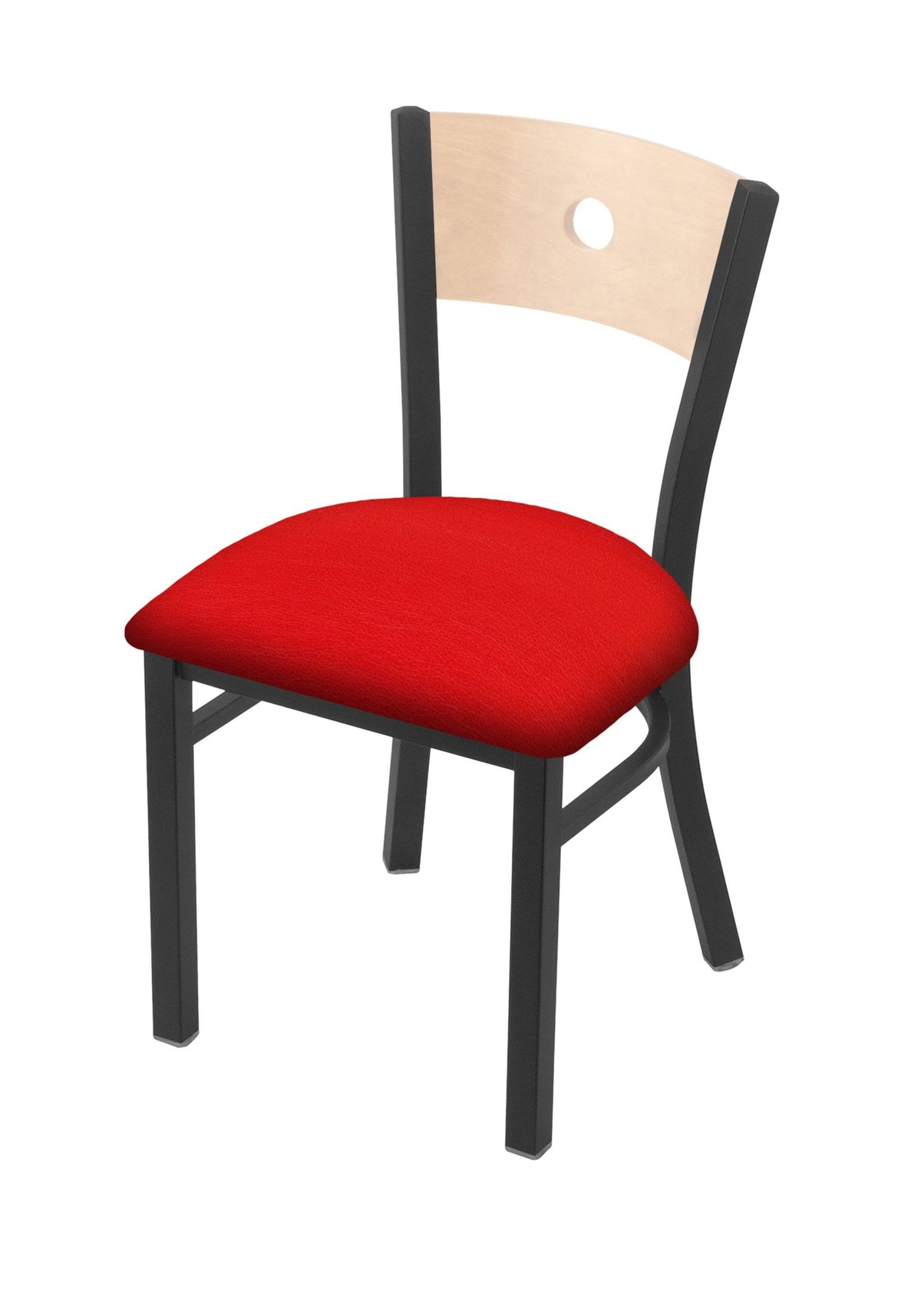 18x22 Chair with Pewter Finish, Natural Back, and Pine Seat U48299