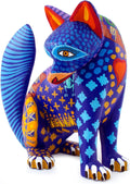 Blue Animal Themed Wood Sculpture F9269