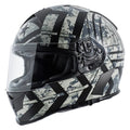 Flat Black Full Face Helmet V218