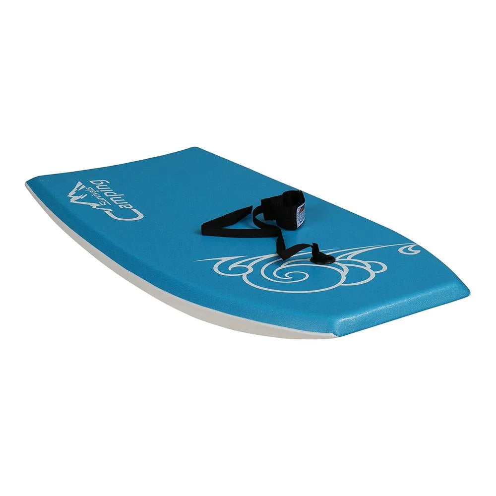 33" Lightweight Bodyboard with EPS Core, XPE Deck, HDPE Slick Bottom, Blue A453