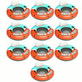 Orange Inflatable Pool Float (10 Pack) A442317