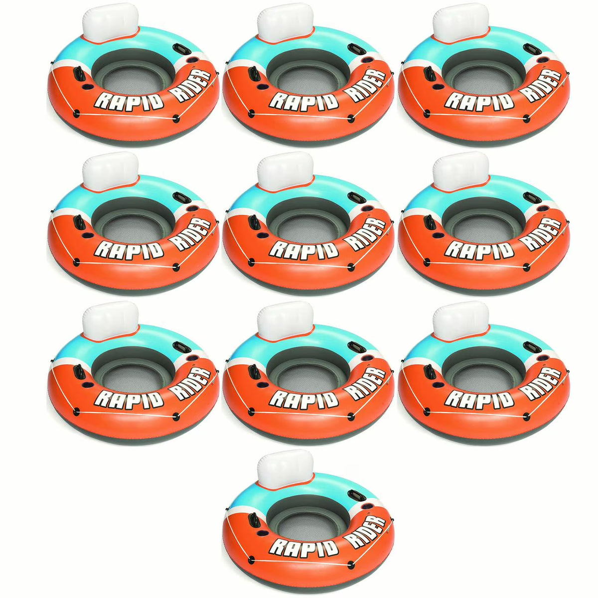 Orange Inflatable Pool Float (10 Pack) A442317