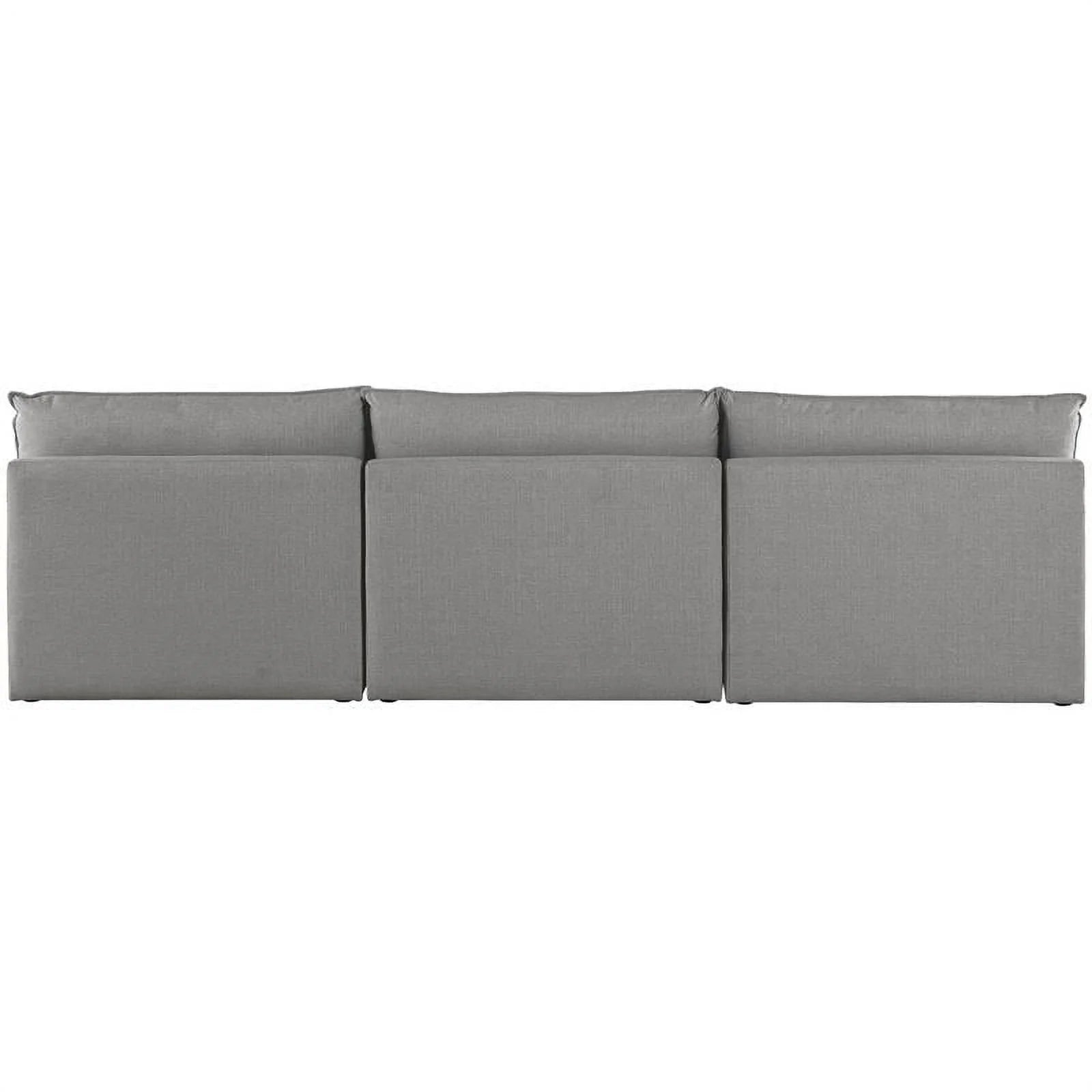 Grey Linen Textured Modular Sofa Q81416