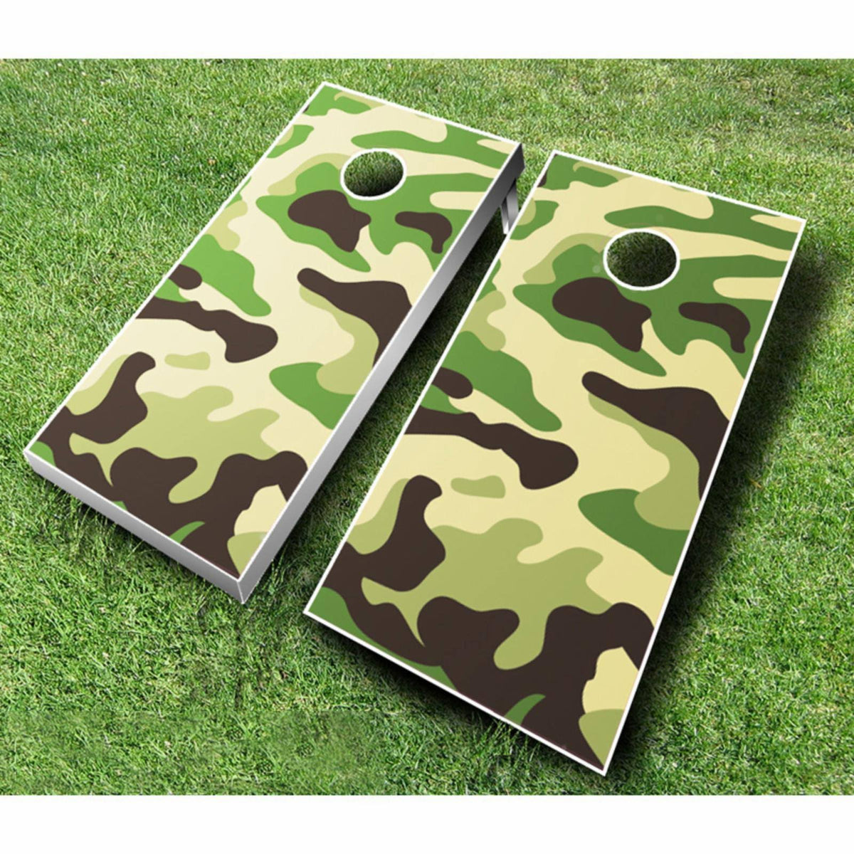 Baby Blue White Cornhole Set W197