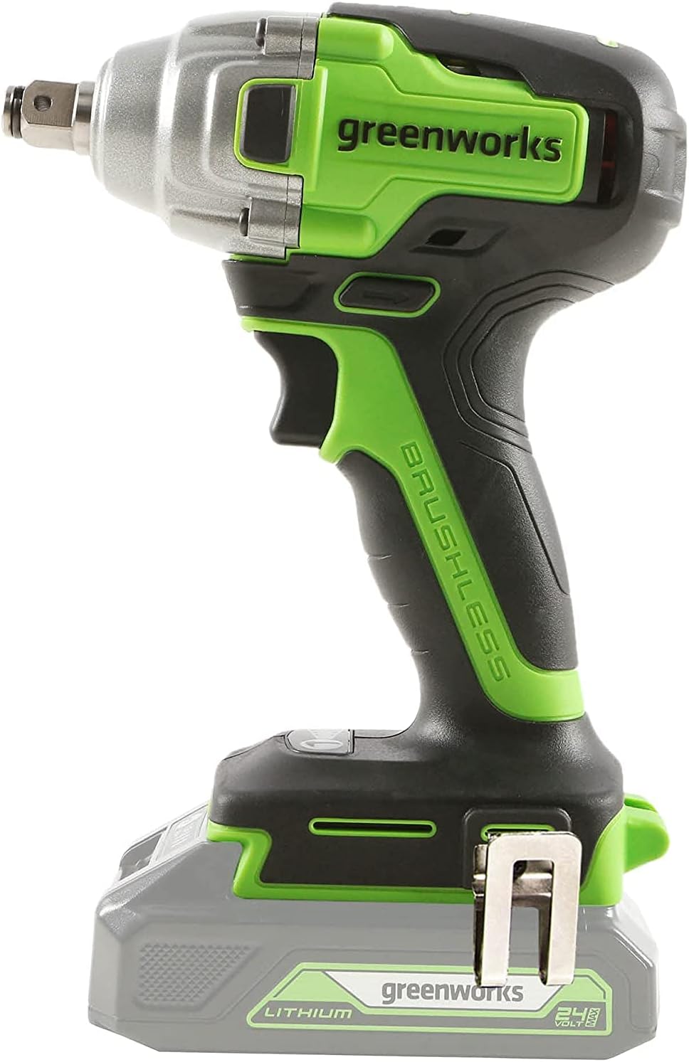 24V Cordless 1/2 Inch Brushless Impact Wrench Kit with 4.0Ah Battery & Charger E76455