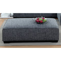 Grey Linen Ottoman G2352