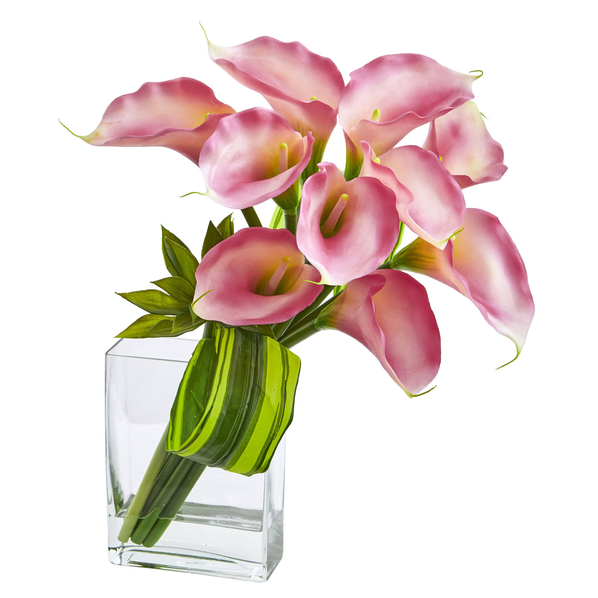 20 inch Artificial Calla Lily Succulent Bouquet Arrangement, Yellow W8154