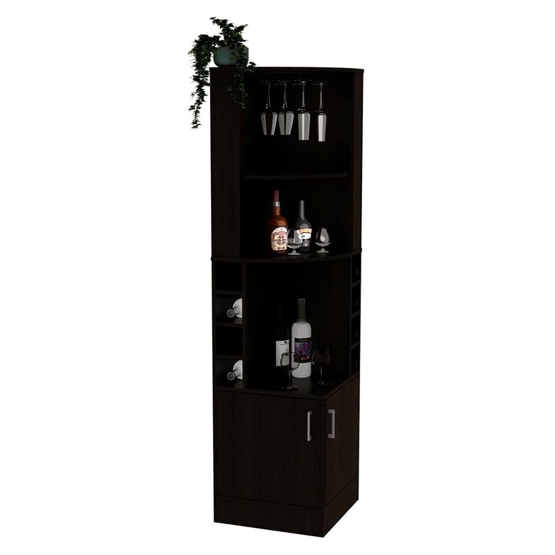 Black Corner Bar Cabinet Z7635