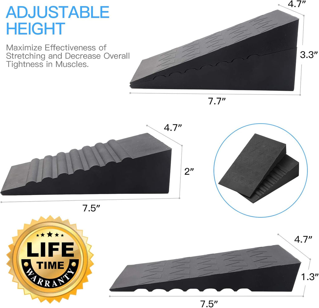 Adjustable Non-Slip Squat Wedge Block (Pair) C45144