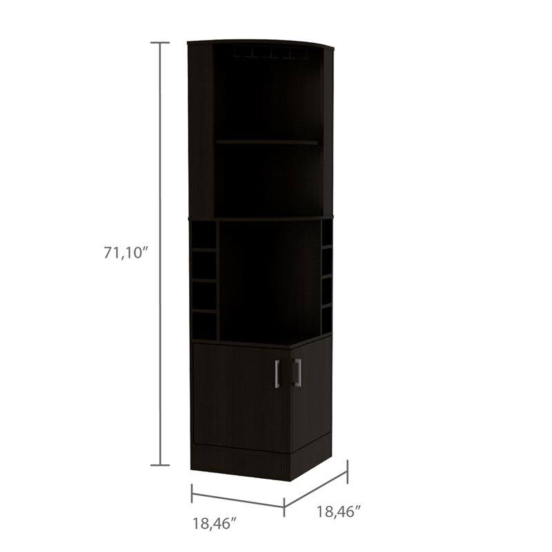 Black Corner Bar Cabinet Z7635
