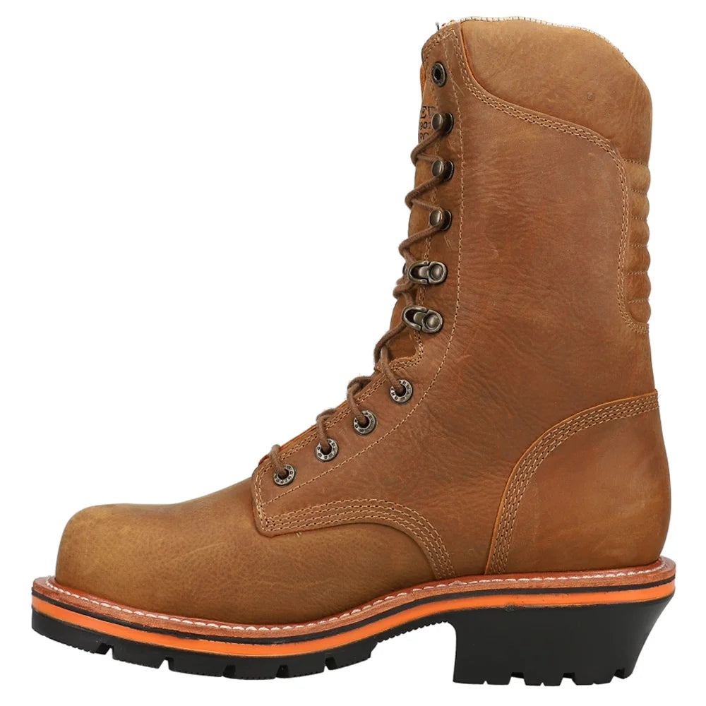 Brown Waterproof Composite Toe Insulated Work Boots Z1113