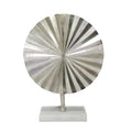 Fan Disk on Marble Base, Silver N2208