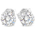 14k Gold Round Diamond Stud Earrings G9878
