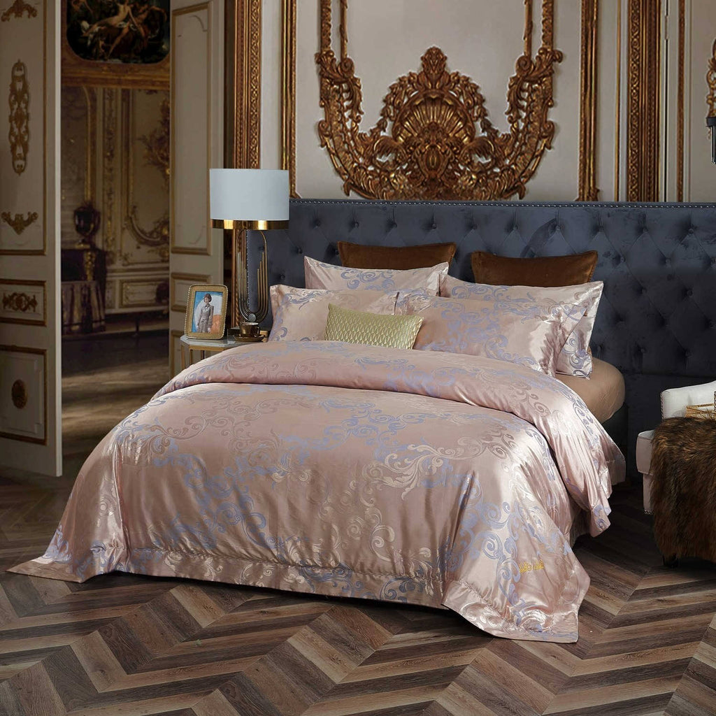 Queen Size Jacquard Cotton Duvet Cover Set F210567