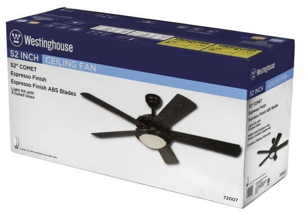 52x22 5-Blade Ceiling Fan - Espresso U56425