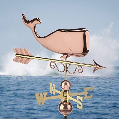 Pure Copper Save The Whales Weathervane M925