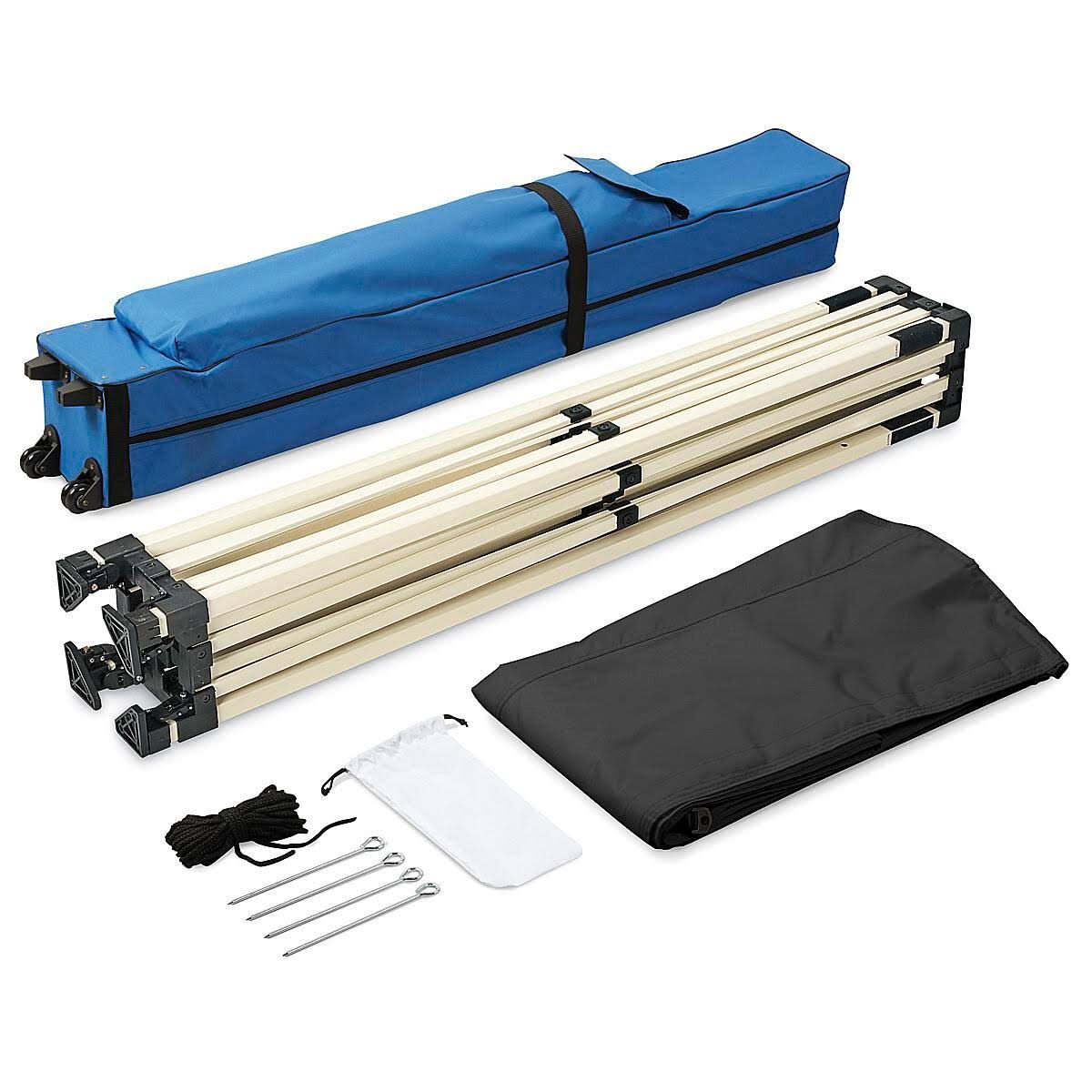 Black 10 x 10' Steel Frame Canopy H124