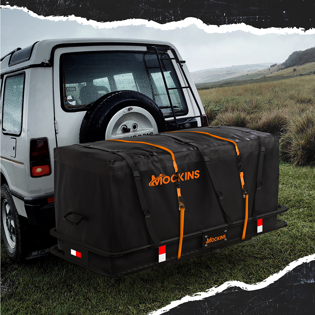 Cargo Carrier Hitch Mount Cargo Basket with Foldable Raise Arm I7867