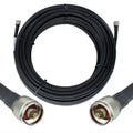 Heavy Duty Ultra Low Loss 50ohm Coaxial Cable 100ft Black N Male to N Male P89146