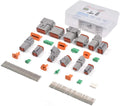 Deutsch Connector Kit 35 Pairs Gray IP67 Waterproof Electrical Connectors Plug Q60976