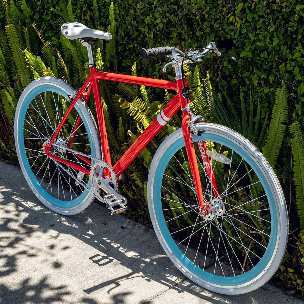 Red Single Speed Road Bike F197530
