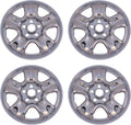 Chrome 5 Spoke Steel Rim Wheel Skin Hub Caps Set of 4 M7660