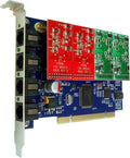 FXS Card with 2 FXO +2 FXS modules, PCI Card for VoIP Telephone System B551