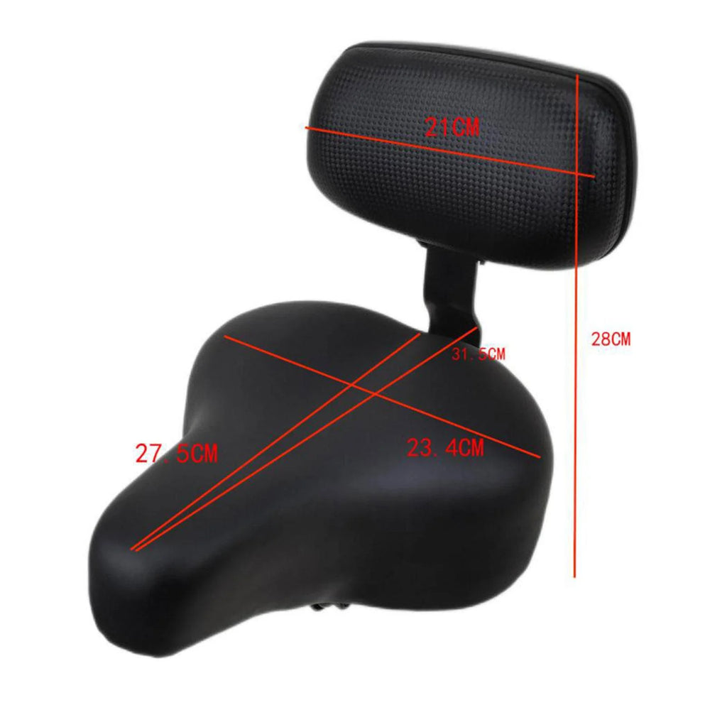 Electric Saddle Backrest Foam Padded Cycling Seat Cushion W4778