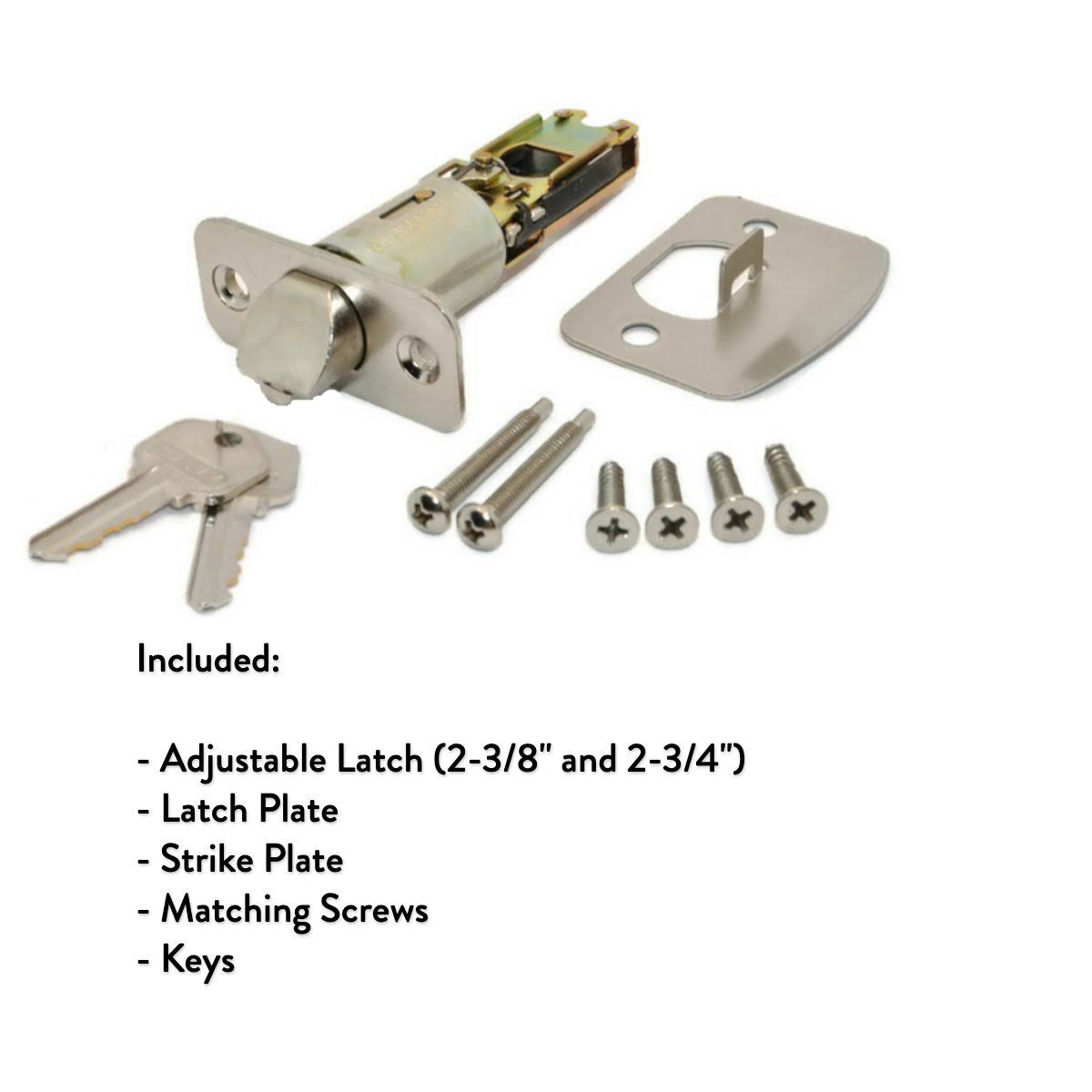 Satin Nickel Entry Door Lever W37913