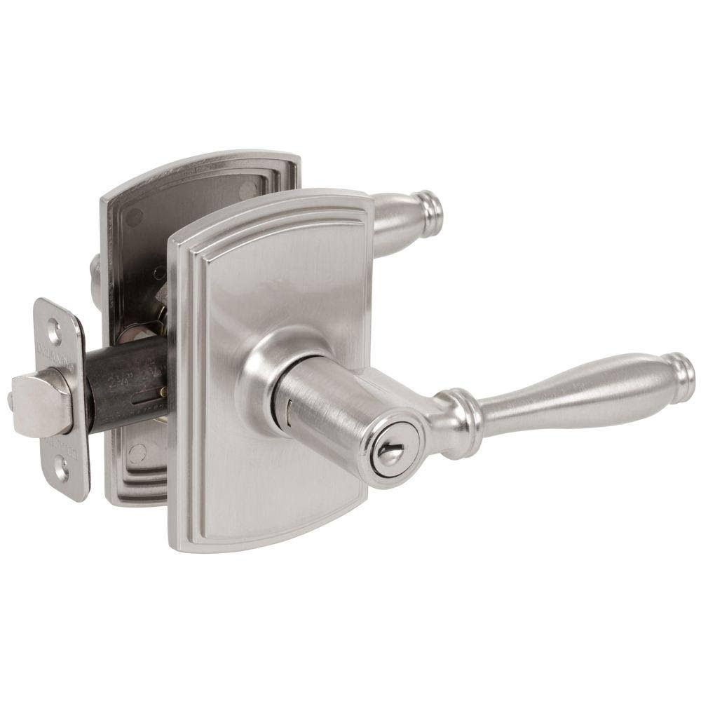 Satin Nickel Entry Door Lever W37913